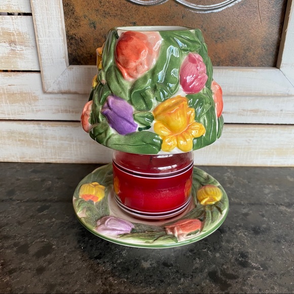 Yankee Candle small jar shade&dish spring